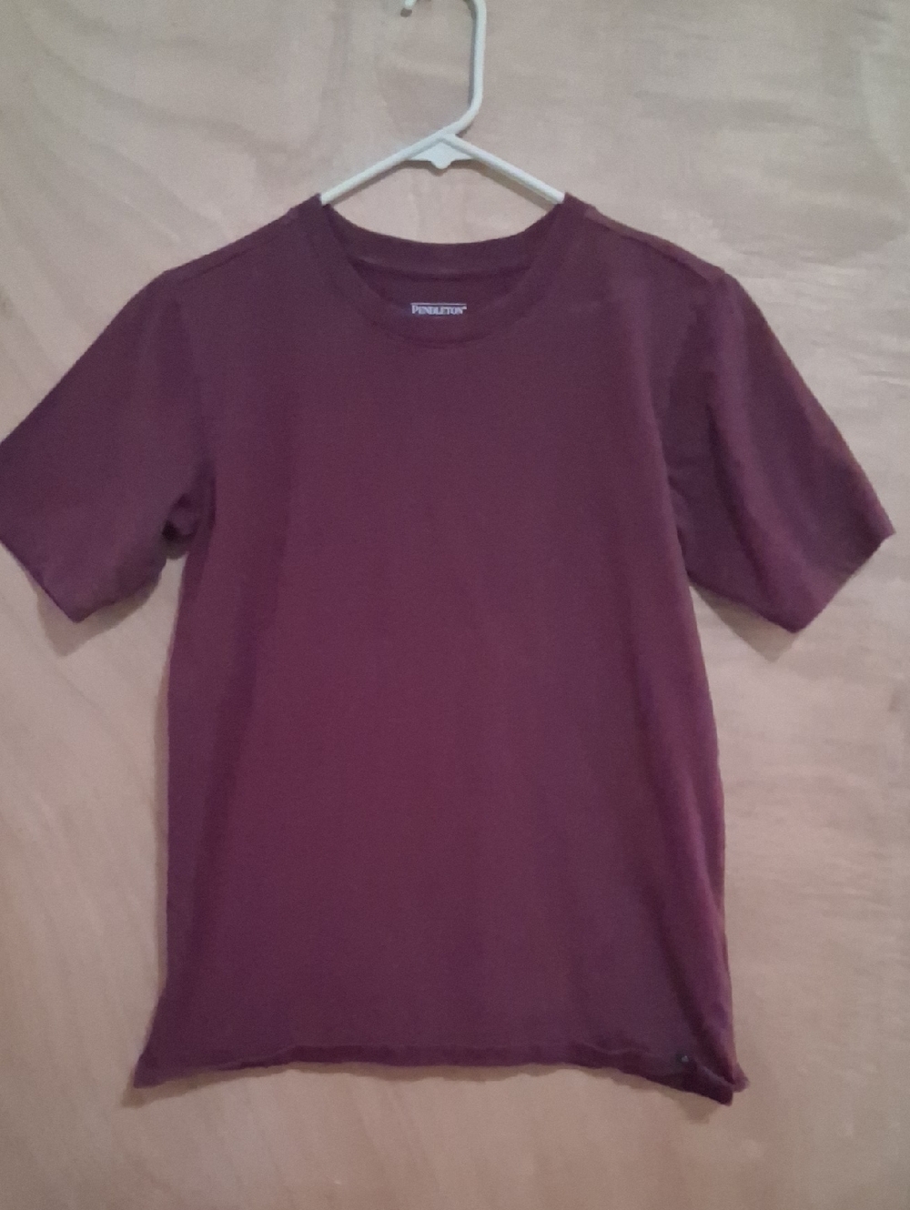 Pendleton Boys Short Sleeve Tee in Deep Maroon